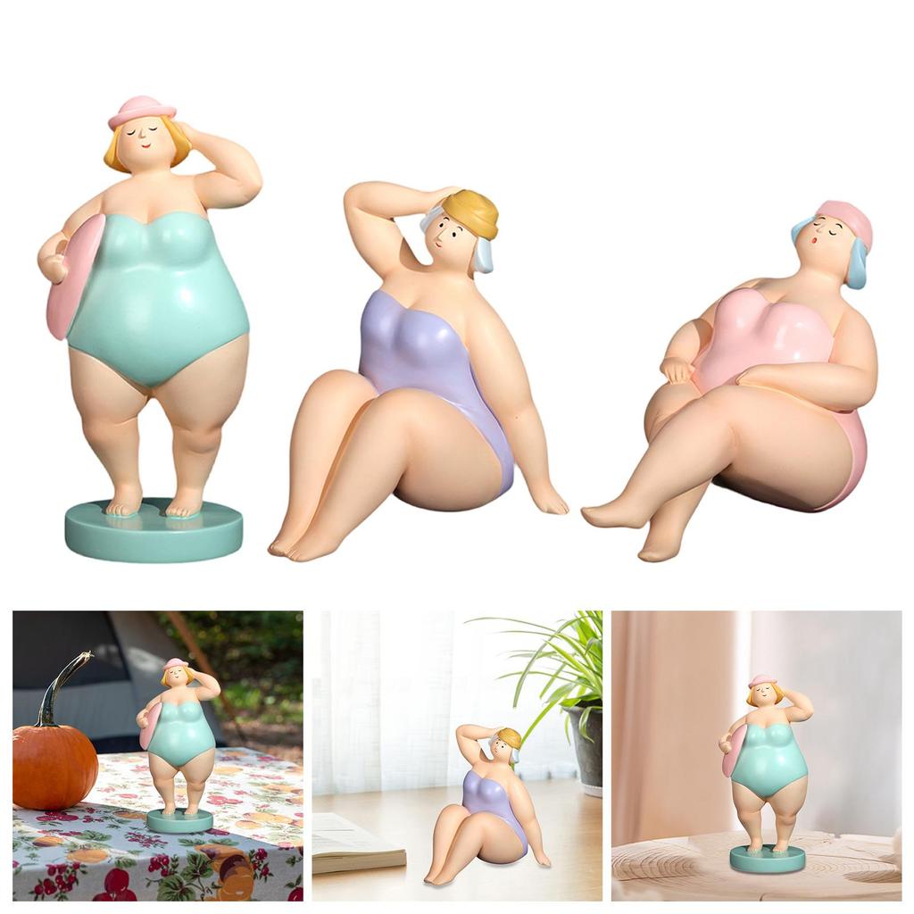 Figurka ženy na pláži Ruční výroba Stolní sbírka Ozdoba ženy do skříní Obývací pokoj Domov Konferenční stolek Ložnice