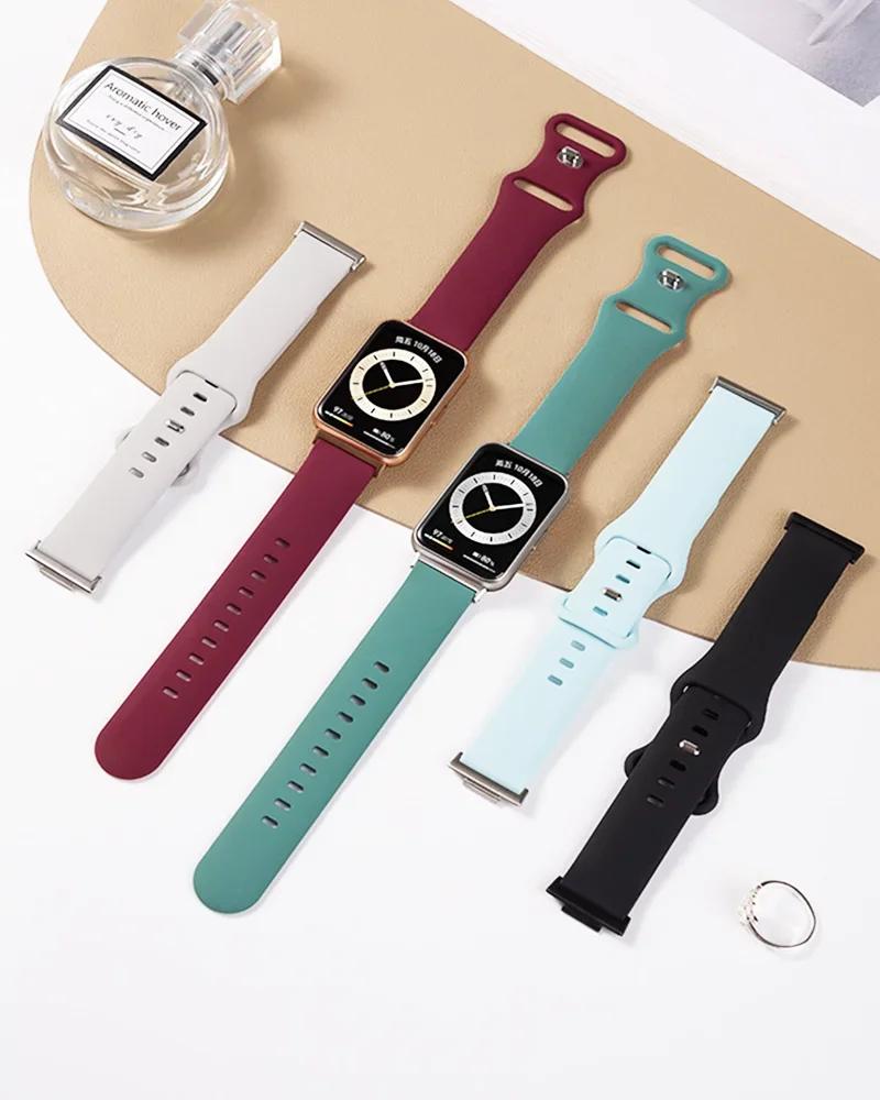 2PCS Watch Strap Connector Adapter For Huawei watch fit 2 Accessories Replacement Metal Connector For Huawei Watch Fit2 Bracelet