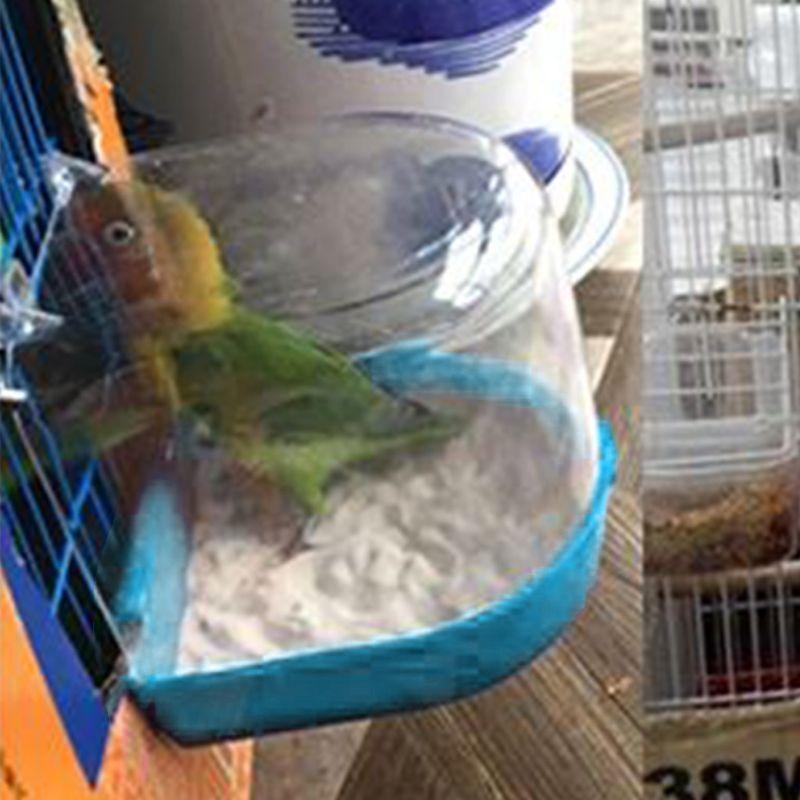 Parrot Bathing Box with Detachable Base Cage Accessories for Budgie Lovebird top sale
