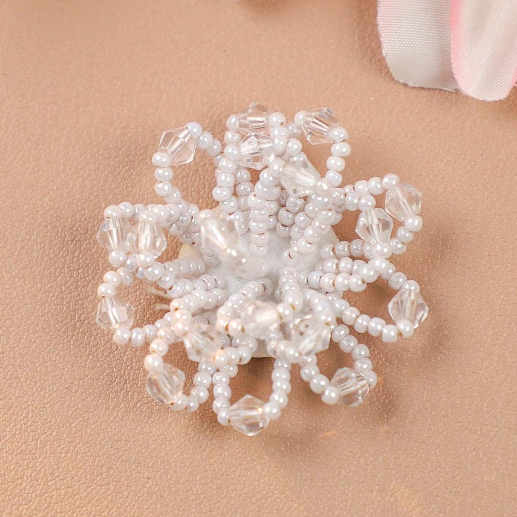 Spring & Summer Macaron Beaded Flower Earrings and Hair Accessories