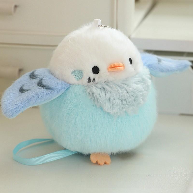 Parrot Crow Kingfisher Cute Bird Plush Toy Magnet Shoulder Play Home Decor Doll