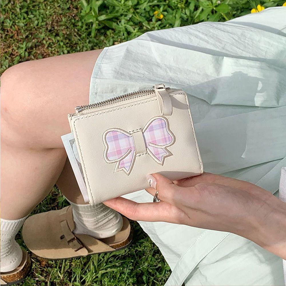 Heart Women's Wallet Short Clutch Purse Korean Fold Wallet  Card Holder