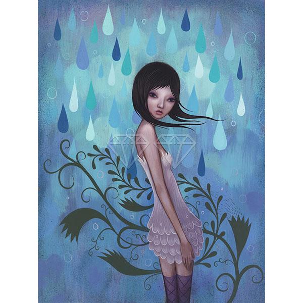 

5D DIY Алмазная картина Набор Свежий комикс Красота Искусство Алмазная вышивка Стразы Украшения для дома Square 20x30cm