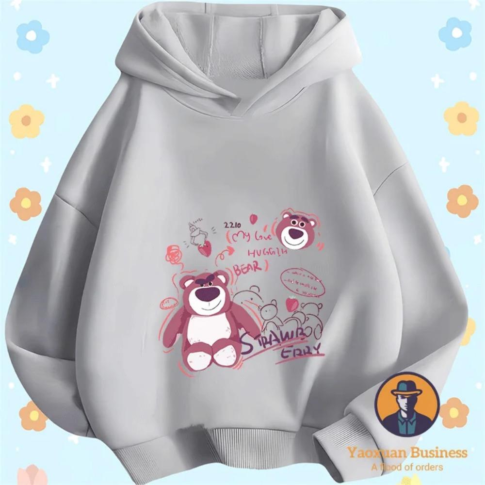 2025 New Arrival Lots-o'-Huggin' Bear Kids Boys Girls Hoodie Cute Cartoon Printed Windproof Warm Autumn Winter Stylish