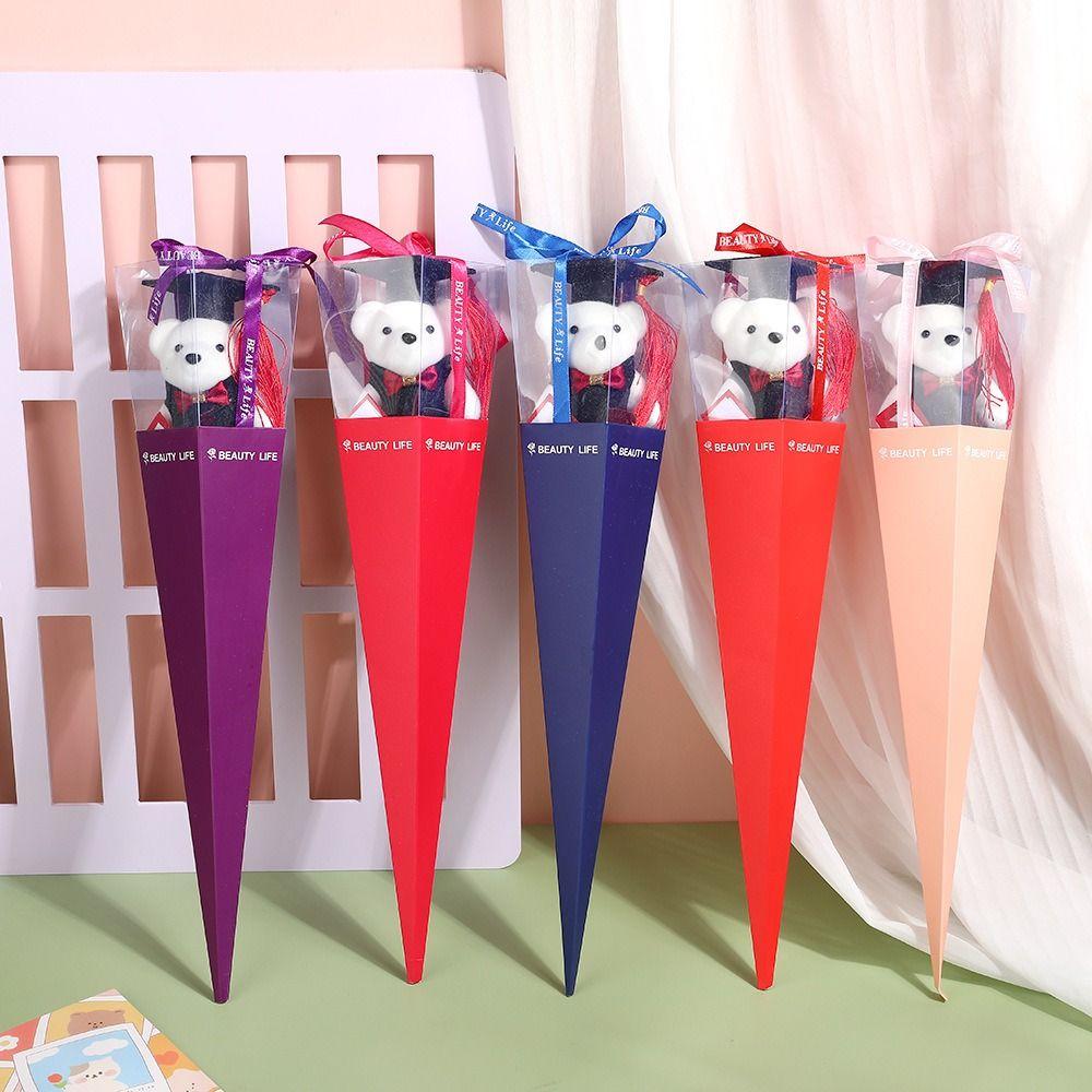 

Lovely Bear Bear Bouquet Cartoon Bouquet Decoration New Graduation Bouquet Birthday Party фіолетовий