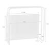 Magnetic Cutting Board Stand, Cutting Board Rack, Floating Storage for Kitchen, Easy Installation, Magnet [1 Piece] White, HOGAWAY