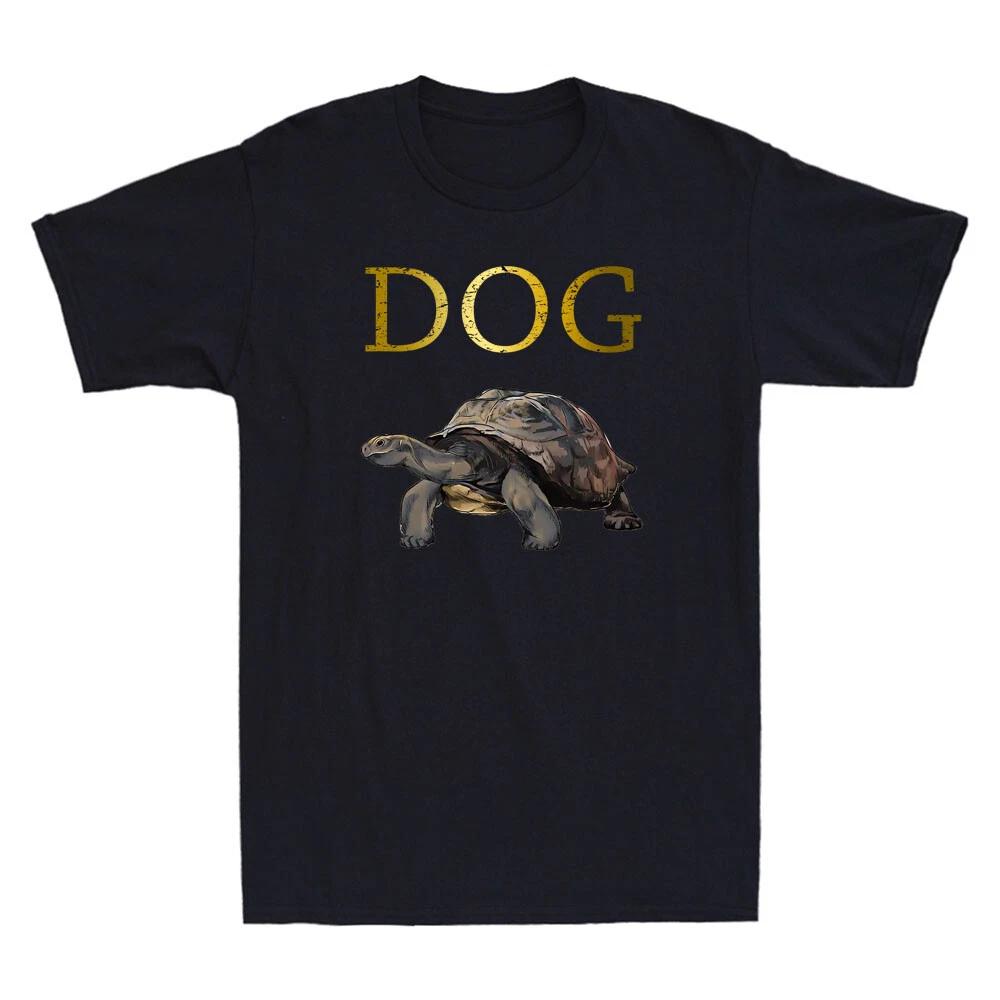 Turtle Dog Funny Turtle Animal Lover Gift Vintage Men s Short Sleeve T-Shirt Tee 4XL