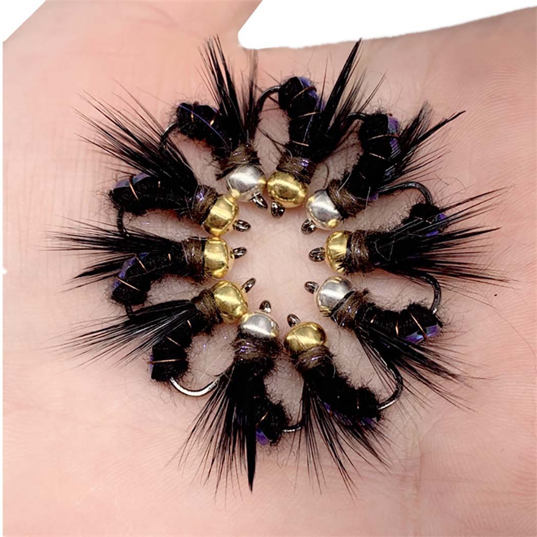 10/15/20/25 шт. разноцветные приманки для ловли форели нимфы нахлыстом — фото 15