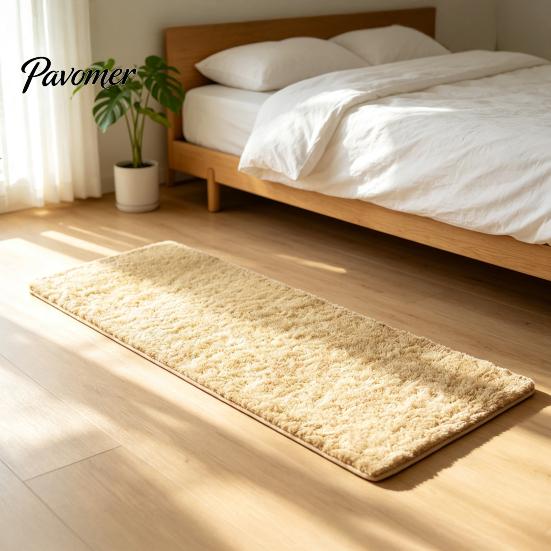Comfortable Shaggy Rugs for Home Plush Bathroom Rug, Extra Soft Absorbent Bath Non-slip Entryway Mats Indoor Use Microfiber Floor Mat Bathroom,