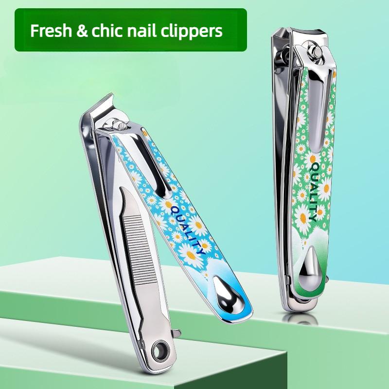 Xiaomi 2 Pcs Anti-splash Nail Clippers Sharp Edge Fingernail And Toenail Clipper Cutter Thick Nail Trimmer, Stainless Steel Toenail Cli