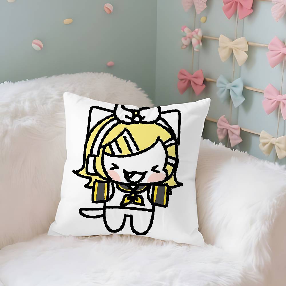 Virtual Singer A-Akita N-Neru Case Plush Fabric Soft Pillowcase Double Sided Print Cushion Cover Household Gifts