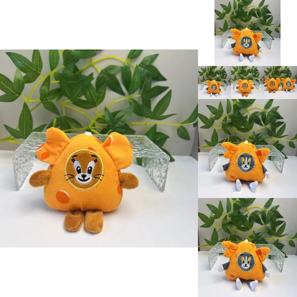 Adorable Tom And Jerry Plush Keychain Cute Animal Keychain For Backpacks And Bags