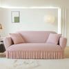 Premium Thick Bubble Gauze Sofa Cover Full Elastic Lace Universal Fit Sofa Protector All Season