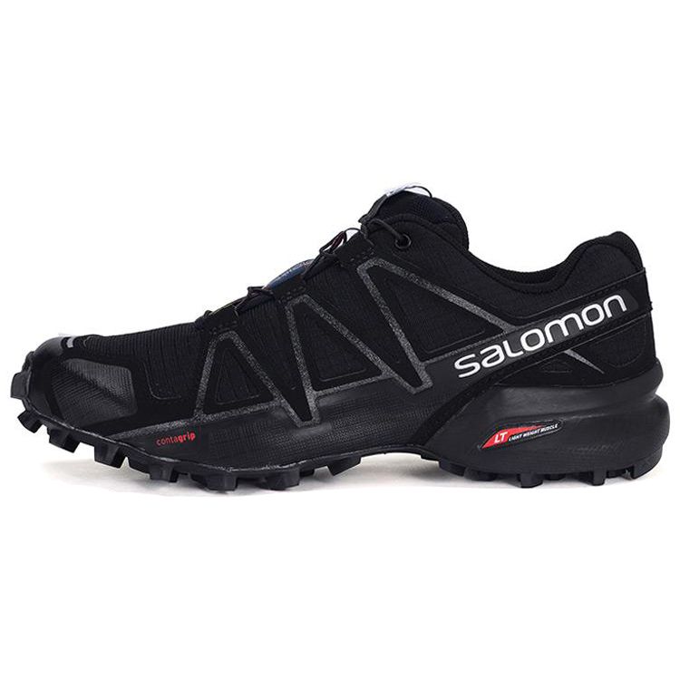 Salomon  Speed Cross 4 Black Women Sneakers Black-Metallic 383097