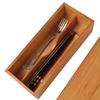 Practical Large Capacity Bamboo Chopsticks Box Environmental with Lid Bamboo Storage Box Safety Cutlery Storage Box Hotel