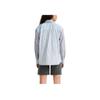 Levis SS23 Camisa de Manga Larga Ajustada con Cuello Rayado para Mujer Azul A3362-0019