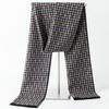 2024 Men's Brushed Imitation Cashmere Scarf - British Style, Business Casual, Autumn/Winter Accessory
