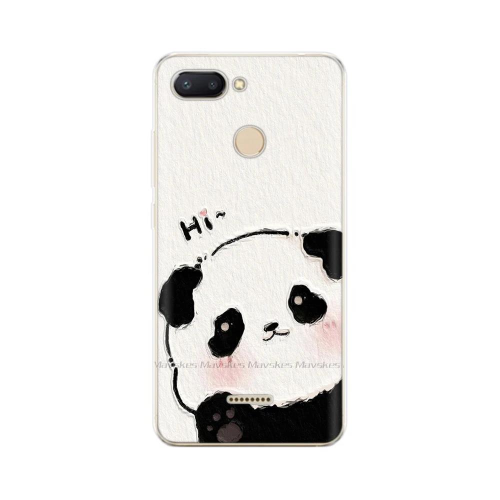 For Redmi 6 Phone Cover Transparent Silicone TPU Protective Cats Flower Print Covers Case For Xiaomi Redmi 6 6A Redmi6 Funda