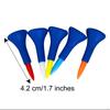 5 Pack Rubber Plastic golf professional tees for Men Kids Women Gift - & Long Lasting Select Sizes