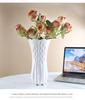 Große Nordic Weiße Keramikvase für Hydroponik & Trockenblumen - Moderne Wohnkultur