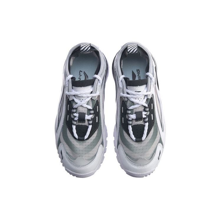 Li Ning X Girl Bad Five Series Aurora Skywalker Damen Sneakers Weiß Grau AGLP108-3