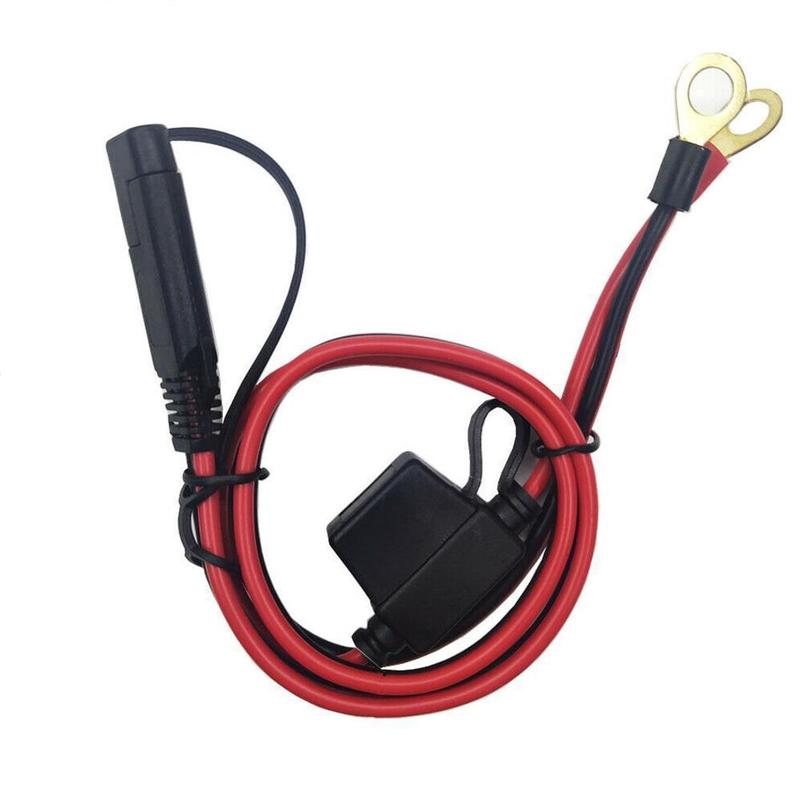 16AWG 2 Pin SAE Quick Disconnect to O Ring Terminal Harness Connecters Cord Cable Connector For Battery Charger/Maintainer