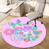 1pc Office Carpet Chair Mats Butterfly Rainbow Hearts Flowers Mandala Perfect for Decorating Office Chairs, Living Rooms, Or Bedrooms.YDT208