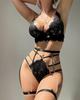 European & American Lace Chain Temptation Lingerie Set