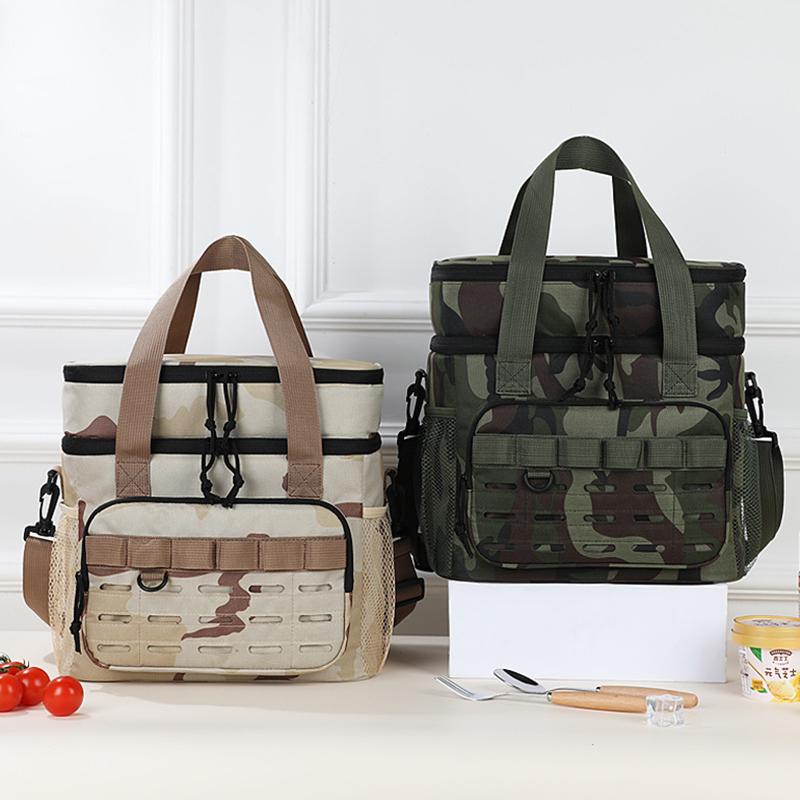 17L Taktische Brotdose Isolierte Kühlertasche für Männer Erweitbar Strapazierfähig Auslaufsicher Thermisch Arbeit Camping Picknick Kühlertasche