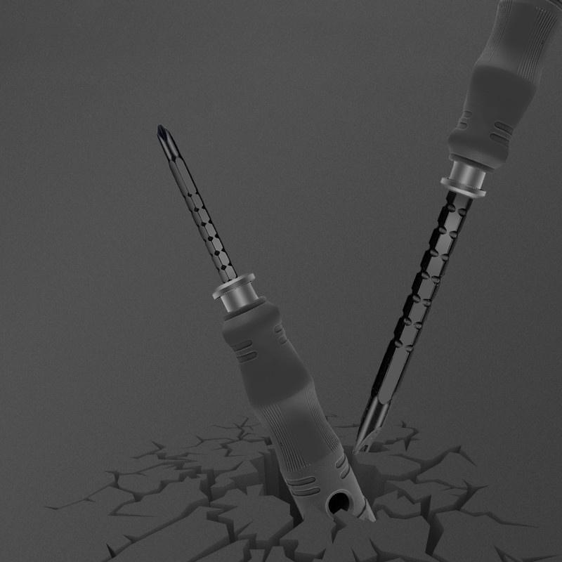 1 Satz Schraubendreher-Set Kombination Multifunktional YU Dreieckige Form Haushalt Legierter Stahl Kreuz Pflaumenblüte Schraubendreher Werkzeug