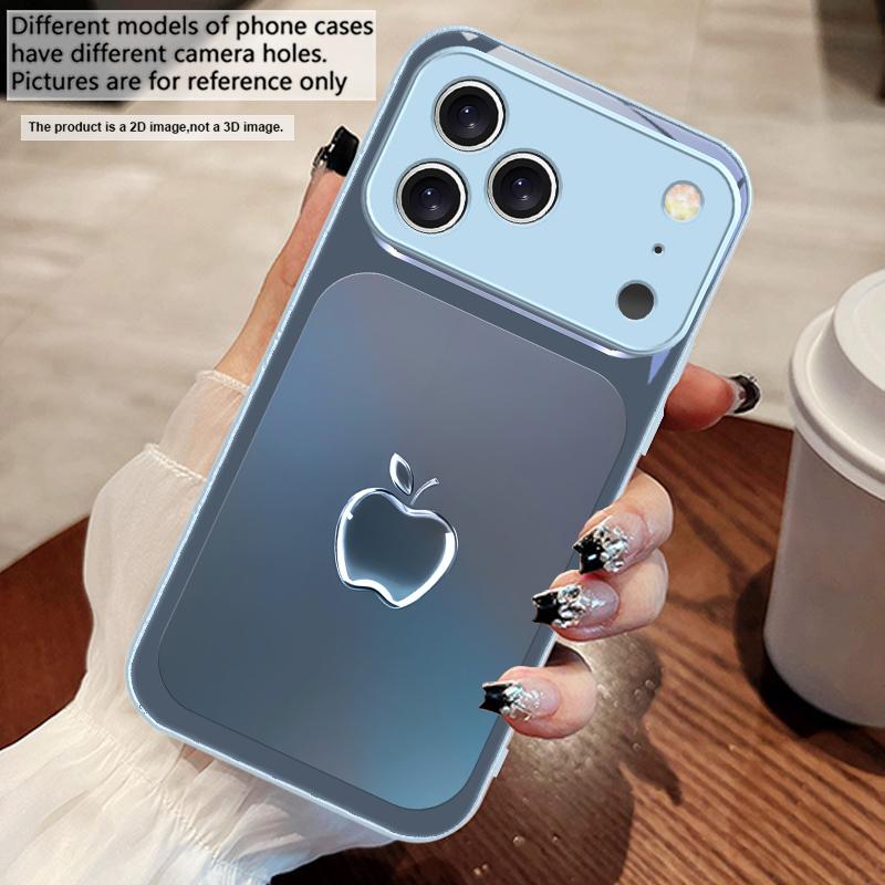 Metallic Gray Texture For iPhone 17 Air 16 E 15 14 13 Plus 12 Mini 11 17 Pro Max XR Xs Max 16E 7 8 Tempered Glass Phone Case
