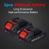 21V 19000rpm Brushless Angle Grinder with 2 Batteries, Portable Cordless Cutting Polishing Grinder, 7 Pcs Sanding