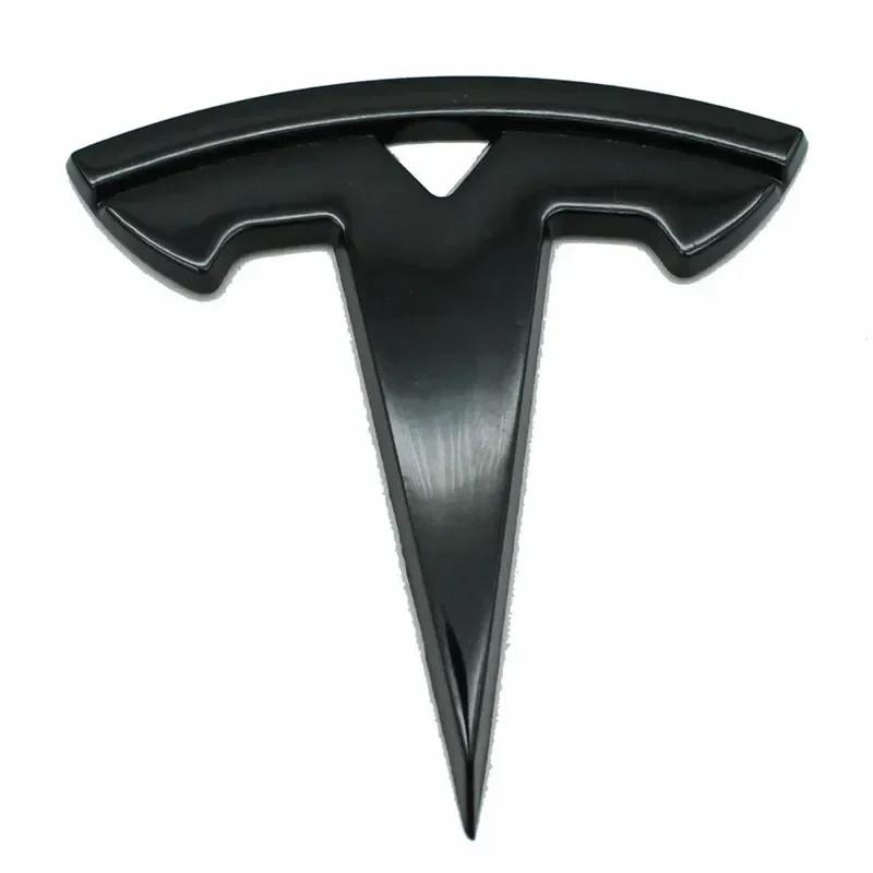 

For Tesla Model 3 S X Y 5.5x5.5cm Metal Car Steering Wheel Cover Sticker Auto Interior Refitting Emblem Modification Accessories
