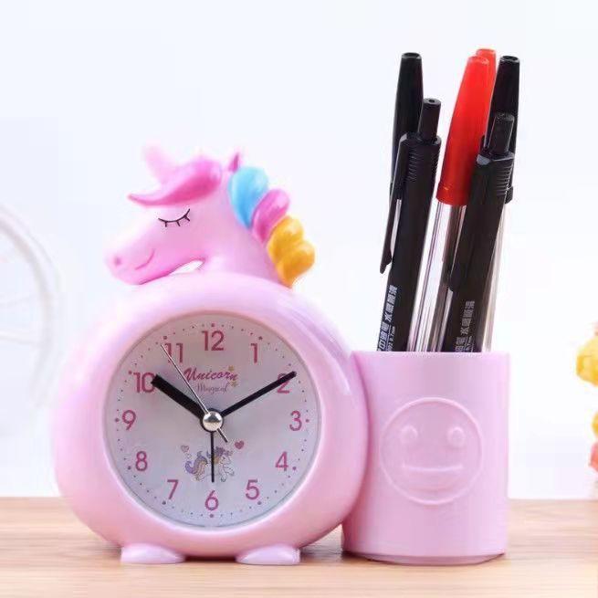 Alarm Clock Children Cute Cartoon Get Up Fashionable Student Watch Bedroom Simple Desk Large Gift Creative Clock