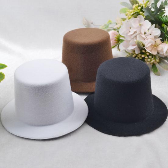 Mini Top Hat for Dolls Miniature Formal Hats Tops DIY Craft Hat Accessories