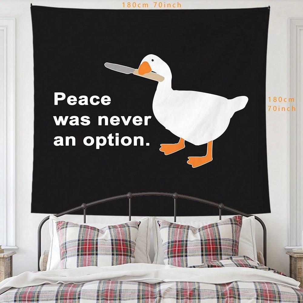 Cute Game Goose and Fun Duck Meme Tapestry Hippie Wall Hanging Youth Party Decoration Cute Home Decor