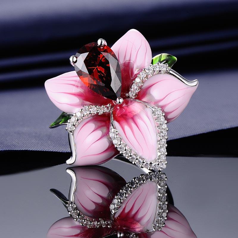 LATS Fashion Flower Butterfly Ring for Women New Jewelry Exquisite Decoration Party Gifts