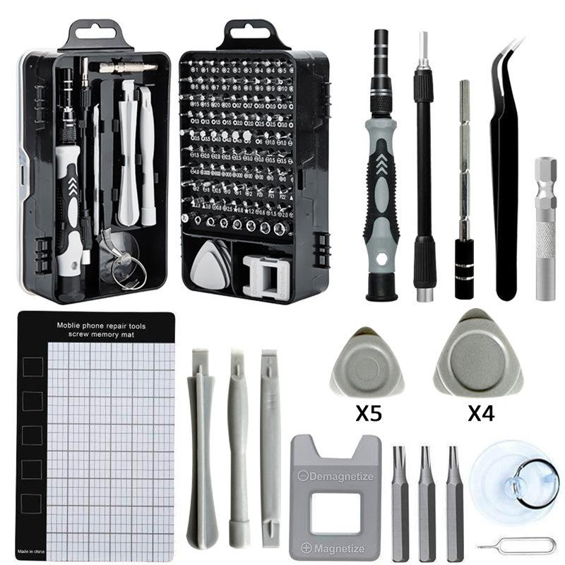 115-in-1 Clock Computer Mobile Phone Disassembly Repair Hardware Tool Screwdriver Combination Set