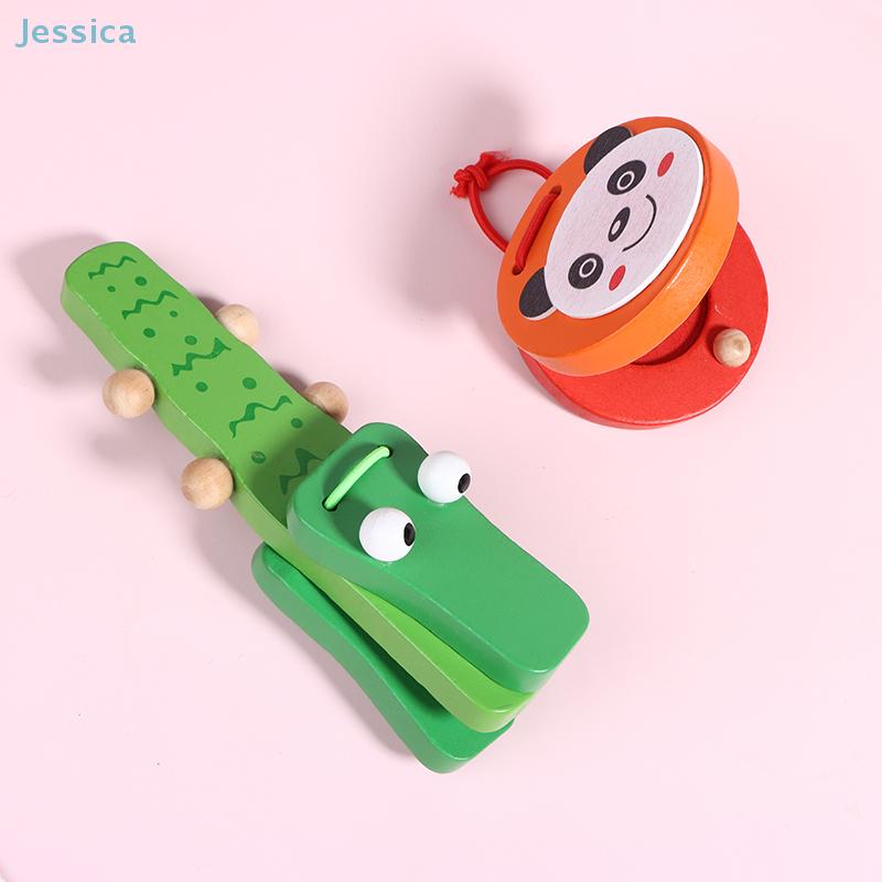 Wooden Clapper Educational Toy For Early Learning, Cartoon Musical Instrument For Children Ages 3-7