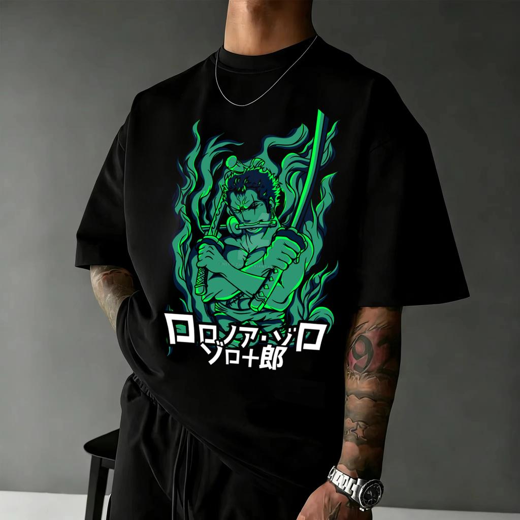 One Piece Anime T Shirt Unisex Unisex Cotton Short Sleeve Tee Tops 2026 Summer Luffy Zoro Sanji Graphic Print Streetwear Casual Y2k