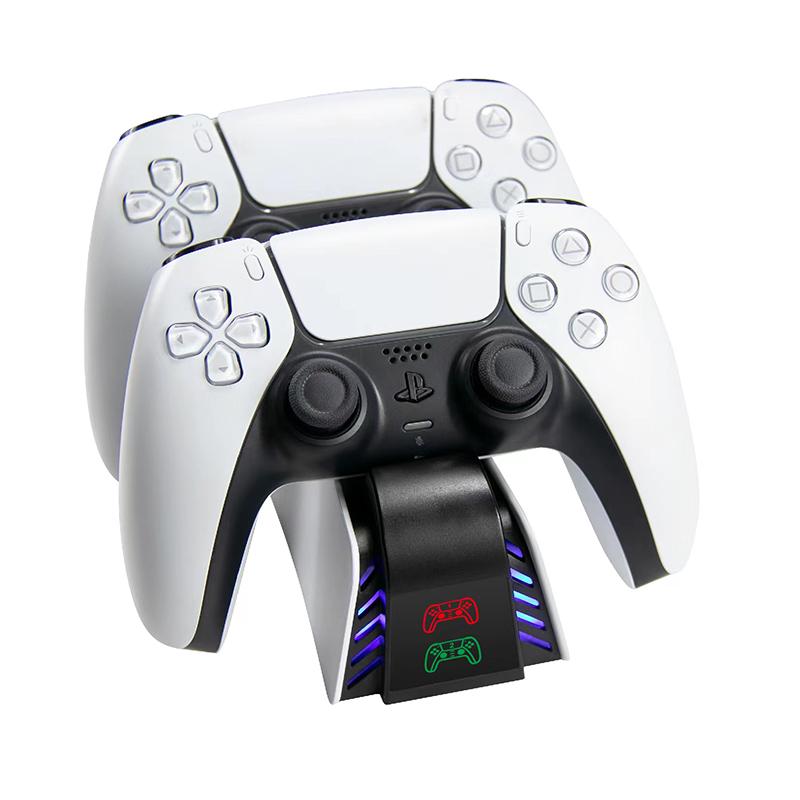PS5 Controller Charger Stand, YH54 Dual Charging Dock for PlayStation 5 Controllers with LED Indicator