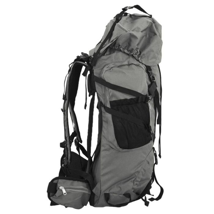 Sac À Dos - NC - 80L - Tissu Oxford - Gris - Randonnée