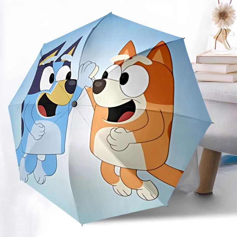 1pc Bluey High Five Umbrella Portable Home Essential Umbrella Folding Umbrella Durable Iron Frame yy251128057