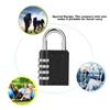 4 Dial Digit Combination Luggage Password Lock Padlock for Gym School Student Employee Locker
