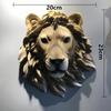 Nordic Style Resin Animal Head Wall Décor: Wolf & Lion