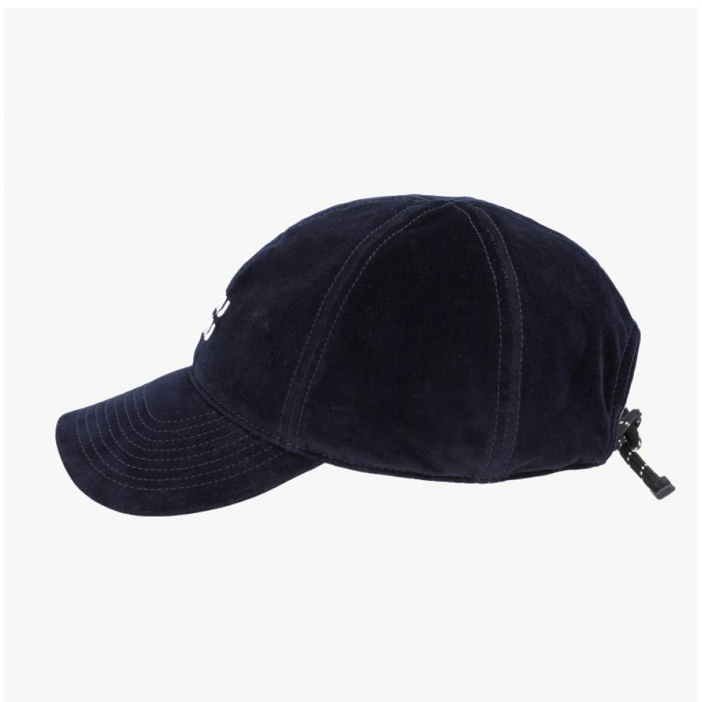 Miu Miu 5hc369 2cua F0q10 Logo Embroidery Denim Baseball Cap