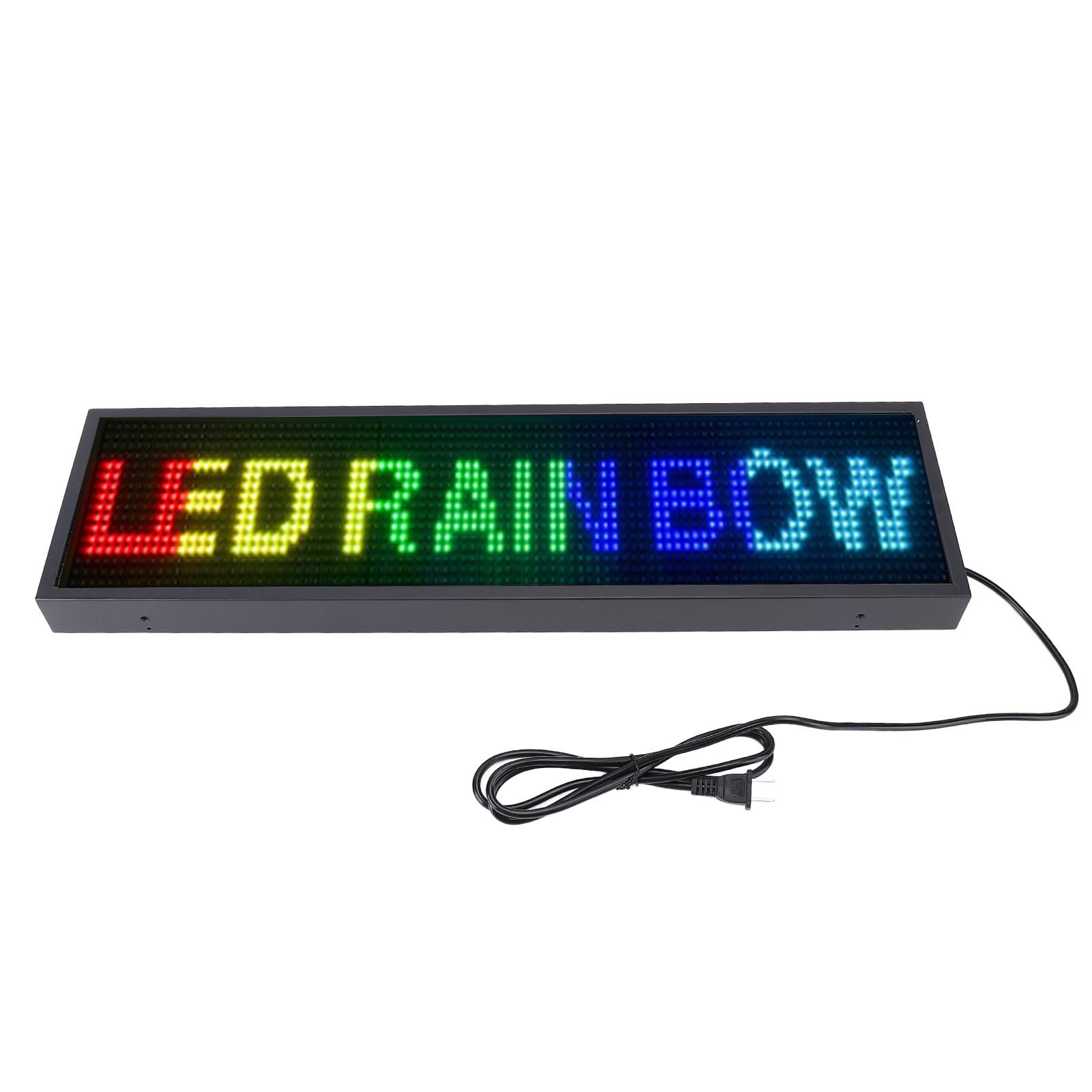 

Программируемая гибкая цифровая светодиодная бегущая строка для бизнеса, магазина, наружной рекламы на окне, водонепроницаемая IP64, 26x7,5 дюйма