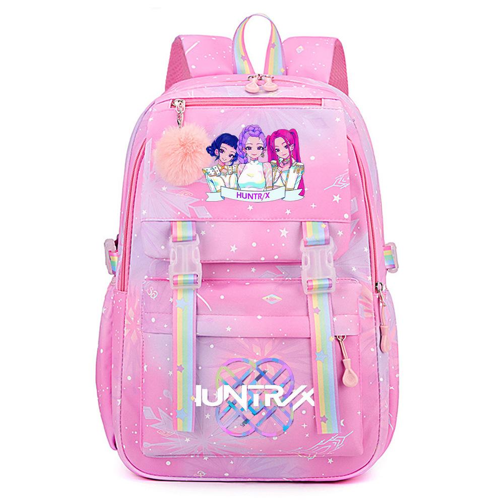 Anime K-Pop Lovci démonů Potiskovaný Velkokapacitní Voděodolný Batoh Teenger Studentka Dívka Chlapec Školní taška Taška na knihy Ženy Voděodolná Cestovní taška Mochila