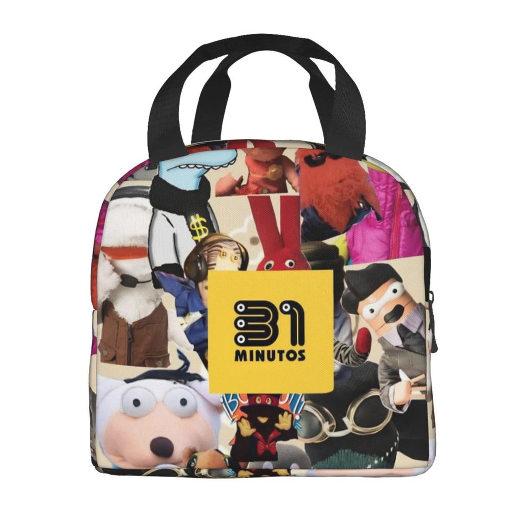 Insulated Lunch Bags 31 Minutos Comedy Merch Storage Food Box INS Trendy Cooler Thermal Lunch Box For Work