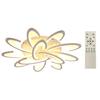 Artistic Flower Ceiling Lamp Unique Petal Design LED Light for Home Dimmable Modern Fixture for Bedroom Living Room Decor